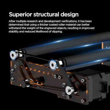 ACMER M3 Laser Rotary Roller, 360° Y-Axis Rotary Module for Cylindrical Engraving, Adjustable 6–164mm Diameter, Compatible with ACMER P3/P2/P1/S2/S1/P1 S Pro and Most Laser Engravers ACMER