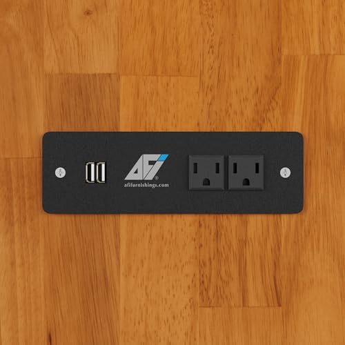 AFI, Northfield Queen Murphy Bed Chest with 6" Mattress, Storage Drawer & Built-in USB Charger, Light Toffee AFI