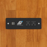 AFI, Northfield Queen Murphy Bed Chest with 6" Mattress, Storage Drawer & Built-in USB Charger, Light Toffee AFI