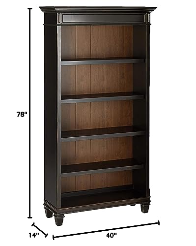 Martin Furniture Hartford Bookcase, Brown - Fully Assembled Martin Furniture