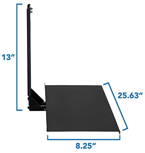 Mount-It! Monitor and Keyboard Wall Mount with VESA Keyboard Tray | Adjustable Computer Wall Desk with Mouse Platform | Space-Saving Ergonomic Stand-Up Workstation for Home Office | Fits 75x75, 100x100 VESA Mounts Mount-It!