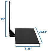 Mount-It! Monitor and Keyboard Wall Mount with VESA Keyboard Tray | Adjustable Computer Wall Desk with Mouse Platform | Space-Saving Ergonomic Stand-Up Workstation for Home Office | Fits 75x75, 100x100 VESA Mounts Mount-It!