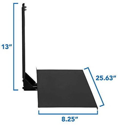 Mount-It! Monitor and Keyboard Wall Mount with VESA Keyboard Tray | Adjustable Computer Wall Desk with Mouse Platform | Space-Saving Ergonomic Stand-Up Workstation for Home Office | Fits 75x75, 100x100 VESA Mounts Mount-It!