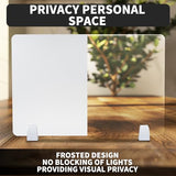 Nisorpa Desk Divider Privacy Panels Acrylic Partitions with Clips Classroom Privacy Shield for Desk Privacy Divider Partition for Schools Office Call Centers,Noise and Visual Guard,4Pcs-23.6”L X15.8”W Nisorpa