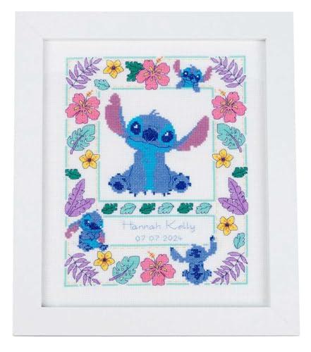 Disney Stitch Cross-Stitch (Cross-stitch Kits) WoodArtSupply
