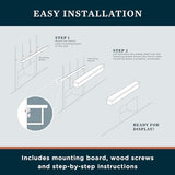 MANTELSDIRECT 72 Inch Floating Fireplace Mantel Wood Shelf in Chocolate - Colton from Mantels Direct | Wooden Rustic Wall Shelf Perfect for Décor and Electric Fireplaces MANTELSDIRECT