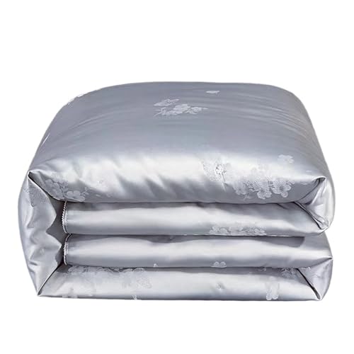 SWDIIWB Silk Quilts Blanket Twin Queen Size Satin Bedding Comforter for Single Bed Cover Duvets SWDIIWB