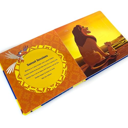 Disney Lion King My First Puzzle Book - Jigsaw Puzzles for kids, 10-page board book, 5 puzzles to enjoy Phidal