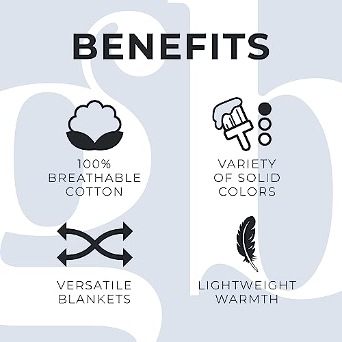 Great Bay Home 100% Cotton Blanket for Full/Queen Size Bed | Lightweight and Breathable Waffle Weave Blankets for Summer & Spring | Versatile, Layering Dark Green Bed Blanket, Olive, 90x90 inches Great Bay Home