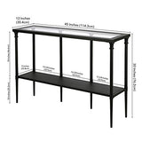 Dafna 45'' Wide Rectangular Console Table in Blackened Bronze Henn&Hart
