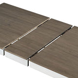 7 Pieces Dining Table Set Wooden Rectangle Extendable Table with 12” Leaf and 2 Drawers, 6 Dining Chairs with Soft Cushion, Kitchen Dining Room Set for 6 Persons (Brown + White) Merax