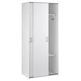 Tvilum 2 Sliding Doors, White Wardrobe Tvilum