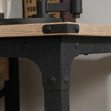 Sauder Steel River Desk, L: 47.48" x W: 23.47" x H: 29.53", Milled Mesquite finish Sauder