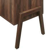 Crosley Furniture Luna Record Player Cabinet Turntable Stand, Storage for up to 175 Vinyl Records, Walnut Crosley Furniture