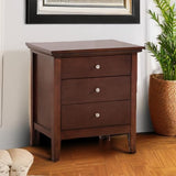 Glory Furniture Hammond 3 Drawer Nightstand in Cappuccino Glory Furniture