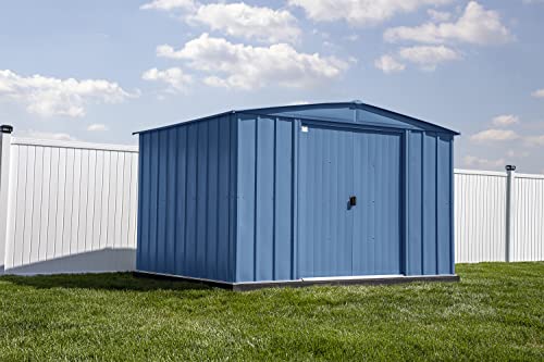Arrow Classic Steel Storage Shed, 10x8, Blue Grey Arrow