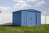 Arrow Classic Steel Storage Shed, 10x8, Blue Grey Arrow