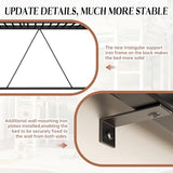 Shintenchi Loft Bed Twin Size with Desk and Storage Shelves, Frame with 2 Side Ladders for Kids, Teens Adults, Spcace-Saving Noise-Free and Anti-tilt Design, Black Shintenchi