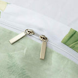 FADFAY Farmhouse Premium Shabby Green Daisy and Botanical Lavender Flowers 100% Cotton Bedding Set King Duvet Cover Set with Hidden Zipper Closure 3-Piece:1 Duvet Cover & 2Pillowcases FADFAY
