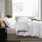 Hearth & Harbor King Duvet Cover Set - King Soft Prewashed White Duvet Cover, 3 Piece Set with Zipper Closure, 1 Duvet Cover 104x90 inches and 2 Pillow Shams Hearth & Harbor