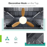 Patiorama 12’ x 16’ Hardtop Gazebo, Outdoor Wood Grain Frame Aluminum Gazebo with Galvanized Steel Double Vented Roof Canopy, W/Shaded Curtains and Netting, Pergola for Patio, Yard, Garden (Grey) Patiorama