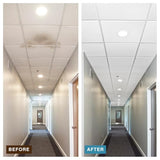 Armstrong Ceiling Tiles; 2x2 Ceiling Tiles - 12 pcs White Ceiling Tiles; Acoustic Ceilings for Suspended Ceiling Grid; Ultima Lay-in & TEGULAR 1912 Armstrong