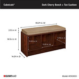 ClosetMaid 1309 3-Cube Storage Bench, Dark Cherry ClosetMaid