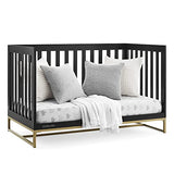 Delta Children Jade 4-in-1 Convertible Crib - Greenguard Gold Certified, Ebony/Bronze Delta Children