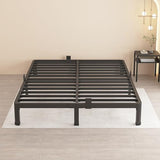 MAF 10 Inch King Metal Platform Bed Frame with Round Corner Legs, 3000 LBS Heavy Duty Steel Slats Support, Noise Free, No Box Spring Needed, Easy Assembly MAF