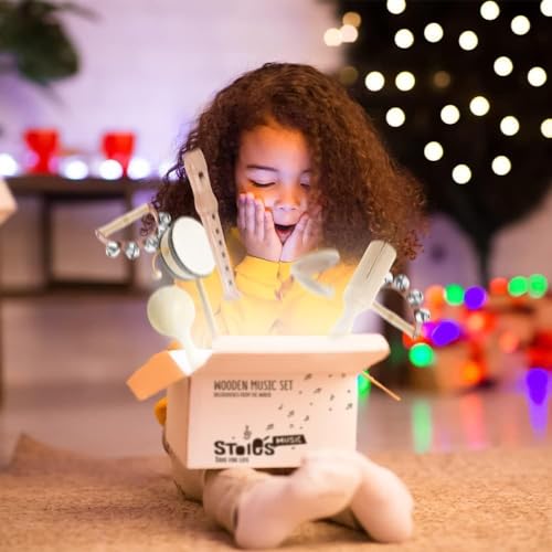 STOIE'S Wooden Toddler Musical Instruments for Kids Ages 5-9 Montessori Baby Musical Instruments for Toddlers 3-5 Kids Musical Instruments Toys Music Stoie's