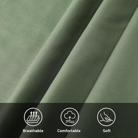 Zelladorra Futon Mattress Cover, Zippered Japanese Floor Mattress Cover, Machine Washable (Green, Twin) Zelladorra
