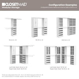 ClosetMaid Modular Storage Shelf Unit with 3 Shelves, White ClosetMaid