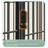 Catio Outdoor Cat Enclosure, Large Catio for Cats Indoor Outdoor Enclosure on Wheels, Cat Home Enclosure with Removing Tray, DIY Kennels Crate Large Exercise Place Ideal for 1-3 Cats(White,78*55*137cm HARELA