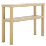 SAFAVIEH Home Collection Apis Natural Raffia 2-Shelf Console Table for Entryway, Living Room, Foyer SAFAVIEH
