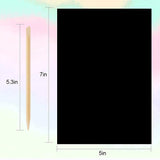 Mocoosy 60 Pcs Rainbow Scratch Art Paper for Kids, Magic Scratch Paper Set Art and Craft Kit, Black Scratch Sheets for Party Game Activities Birthday Gifts Toys Girls Boys 3 4 5 6 7 8 9 10 Years Old Mocoosy