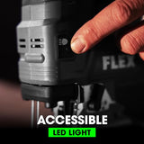 FLEX 24V Brushless Cordless Orbital Variable Speed D-Handle Jig Saw Tool Only, Battery and Charger Not Included - FX2231-Z FLEX