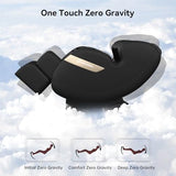 Real Relax Massage Chair Full Body of Dual Core S Track,Zero Gravity Realiner with App Control,Bluetooth,Foot Roller,Home or Office Use,Black and Gold Real Relax