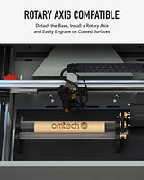 OMTech 40W CO2 Laser Engraver with LightBurn & Water Chiller, 8"x12" Desktop K40+ Laser Engraving Machine for Home Use, Laser Cutter with Adjustable Laser Head Air Assist Water Pump for Wood Glass OMTech