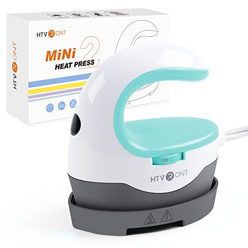 HTVRONT Heat Press Mini Heat Press Machine, Small Heat Press Portable Iron Press Machine for T Shirts, Hats, Heating Transfer Projects HTVRONT