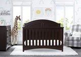 Delta Children Perry 6-in-1 Convertible Crib - Greenguard Gold Certified, Walnut Espresso Delta Children