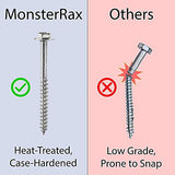 MonsterRax Overhead Garage Storage Rack - 4 x 8 Ceiling Rack for Garage Shelving, Organization, Adjustable Hanging Storage, Grey 18"- 33" Height Adjustment MonsterRAX Storage Solutions