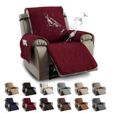 100% Waterproof Recliner Chair Cover, Recliner Chair Covers for Reclining Chair, Non-Slip Fabric Recliner Couch Cover for Living Room, for Pets Kids Protector, Washable (Wine Red, 23.6"Recliner Chair)