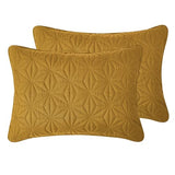 VCNY Home Kaleidoscope Pattern 3 Piece Quilt Set, Full Queen, Gold VCNY Home