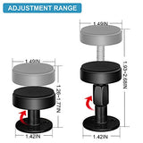 Krisler Adjustable Threaded Bed Frame Anti-Shake Tool, Headboard Stoppers, Bedside Anti Shake Tool for Beds Cabinets Sofas, 4PCs, 30-68mm (Black) Krisler