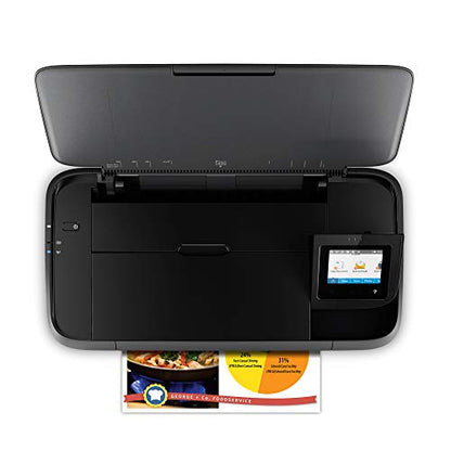 HP OfficeJet 250 All-in-One Portable Printer with Wireless & Mobile Printing, Works with Alexa (CZ992A) Black