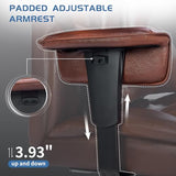 700lbs Big and Tall Office Chair with Footrest&Adjustable Lumbar Pillow,Large Heavy Duty Executive Office Chair-Wide Seat,Ergonomic High Back Computer Chairs for Heavy People,Dual Rubber Wheels,Brown BIGGARSIT