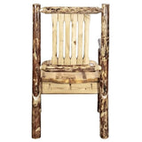 Montana Woodworks Log Furniture - Captain Chair - Glacier Country Collection Montana Woodworks