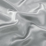 P Pothuiny Satin Fitted Sheet Full Size, 1 Single Fitted Sheet Only, Extra Soft Deep Pocket Bottom Bed Sheets Mattress Cover Fits 12" to 16", Wrinkle Free, Fully Elasticized (Silver Grey) P Pothuiny