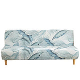 Beacon Pet Stretch Sofa Slipcover Armless Futon Cover Printed Fitted Furniture Protector Elastic Polyester Spandex Washable Armless Sofa Cover Folding Couch Shield Sofa Cover Beacon Pet