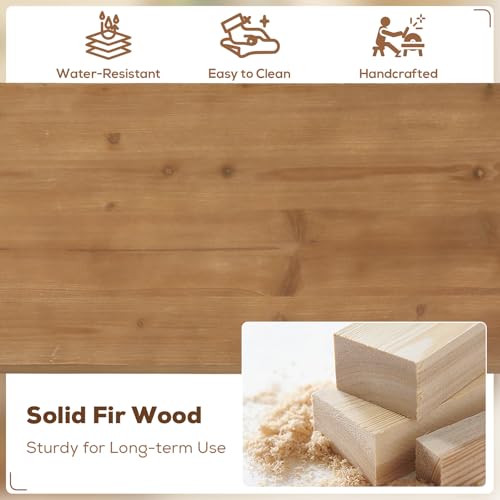 HOKYHOKY Solid Wood Entryway Table, 70-Inch Long Farmhouse Console Tables, Rectangular Behind Couch Table, Wooden Sofa Tables for Hallway, Entrance, Foyer, Living Room HOKYHOKY